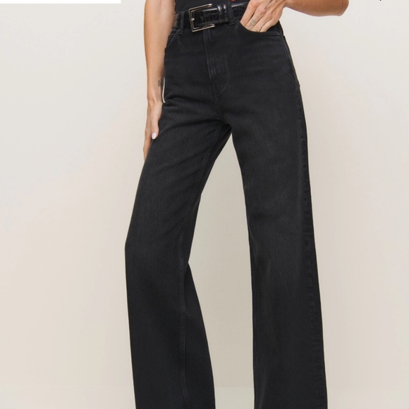 Reformation Cary High Rise Slouchy Wide Leg Jeans - Picture 1 of 6